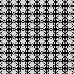 Wall Mural - Modern dynamic pattern vector . Black and White star pattern vector illustration