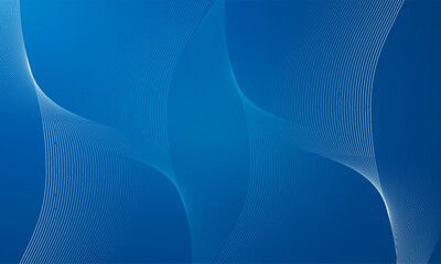 Wall Mural - Wavy Blue gradient design background. Smooth wavy gradient background vector.
