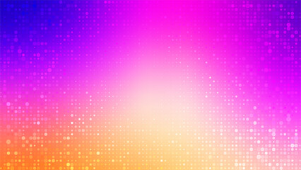 Aufkleber - Abstract poster background for banner design with bright glowing particles. Futuristic graphic vector dots design. Modern art template. Abstract neon halftone background. Glowing neon dots backdrop