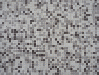 Poster - grey mosaic wall background