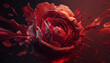 © Grafigator - Valentines day abstract red rose background