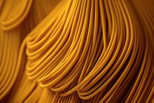  A Close Up Of A Bunch Of Yellow Wires On A Wall In A Room With Yellow Walls And A Yellow Wall Covering The Entire Wall.  Generative Ai