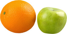 Differences Orange And Apple Fruit