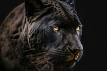 Lovely Image Of A Black Panther. Generative AI