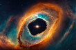 Southern Ring Nebula. Space collage from newest cosmic telescope. James webb telescope research of galaxies. Landscapes of Deep space. JWST. Elements of this image furnished by NASA. Generative AI