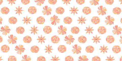 Sticker - Pastel flower pattern for background