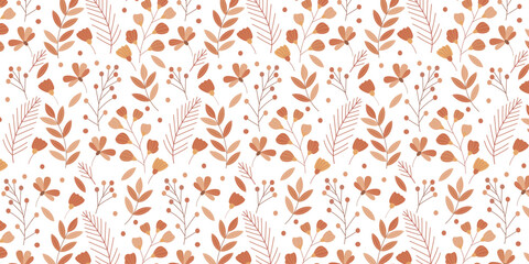 Leinwandbilder - Beautiful abstract leaf and floral pattern for wallpaper and background