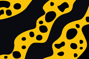 Sticker - Abstract yellow and black pattern background