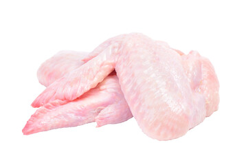 Wall Mural - Raw chicken wings isolated