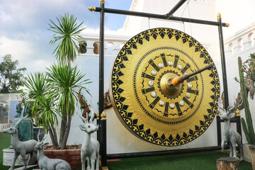 Wall Mural - Gong on the grounds of Golden Mount Temple (Wat Saket). Bangkok, Thailand.