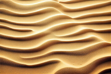  Sand ripples texture background. Wind in the desert. Generative AI