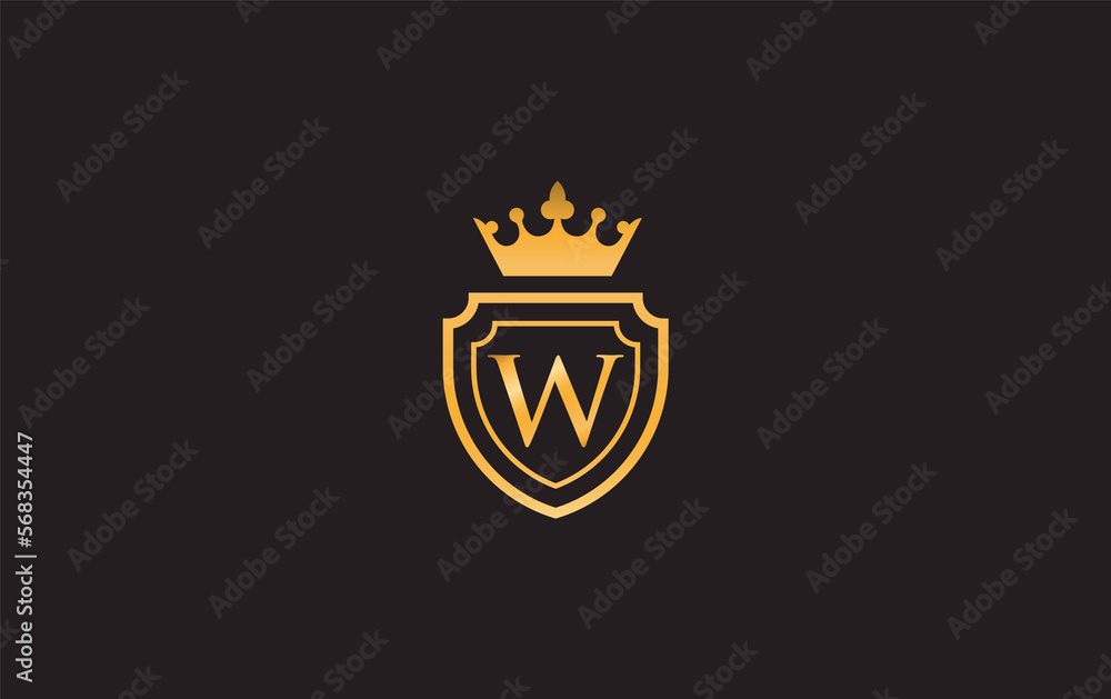 King crown logo letter and crown shield icon. royal luxury crown symbol ...