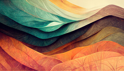 very organic abstract gradient wallpaper background header illustration. generative ai