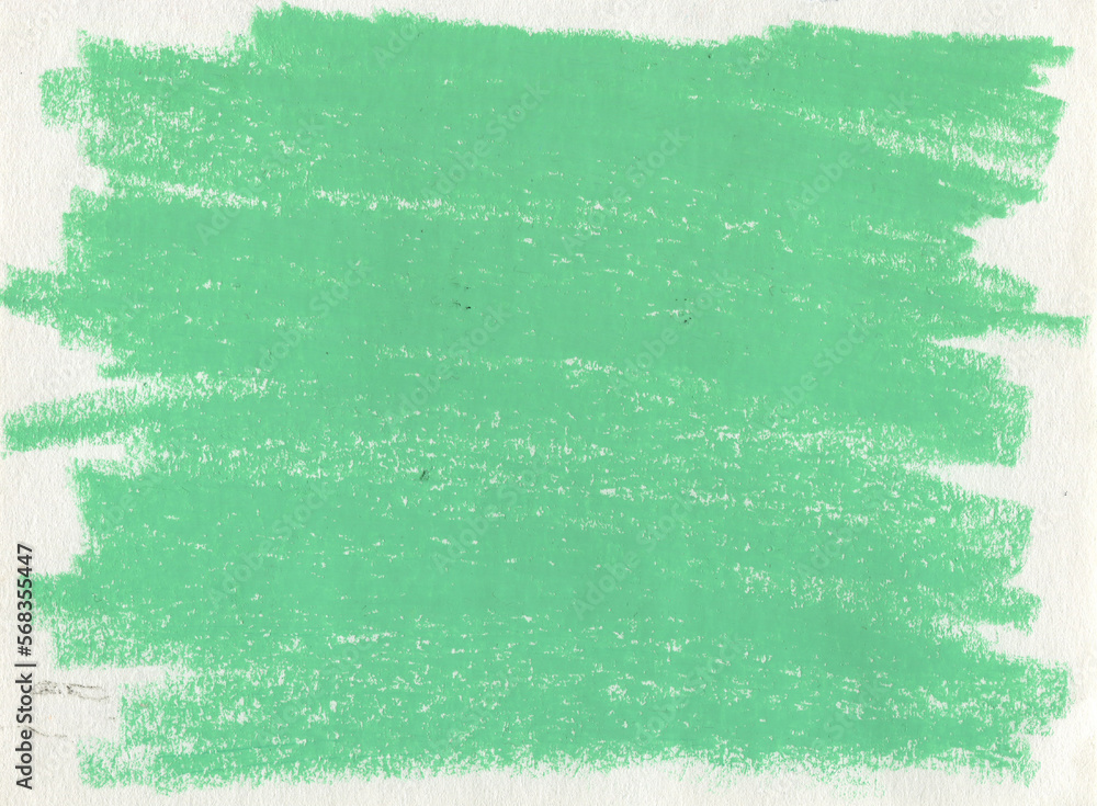 Hand drawn crayon strokes texture. Green colors. Banner, label, flyer ...