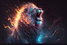 Lion Predator Generative Ai