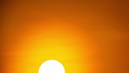 Wall Mural - Closeup the sun Super telephoto lens Sunrise Time lapse video High quality 4K Apple ProRes 422HQ