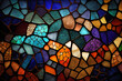 Colorful mosaic background texture, Generative AI	