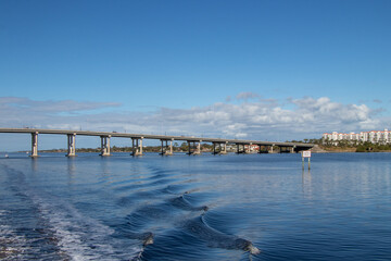 Wall Mural - bridge over a river in Florida