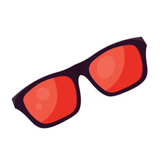 sunglasses isolated cartoon icon