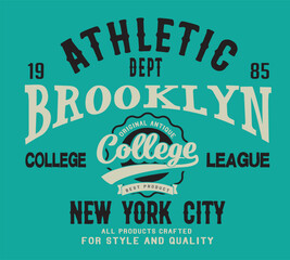 Wall Mural - varsity typography vector illustration