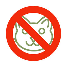 Cats Are Not Allowed Sign Transparent Png