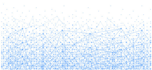 Blue graphic IT technology and web net illustration on a transparent background png