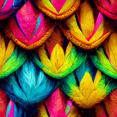 brazillian carnival pattern colorfull neon