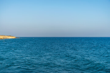 Sticker - White cliffs beach on the island of Cyprus