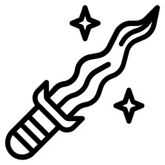 Sticker - sword icon