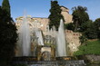 Water feature in Park Villa d'Este in Tivoli, Lazio Italy