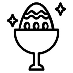 Sticker - easter egg icon