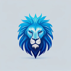 Wall Mural - lion face logo mascot