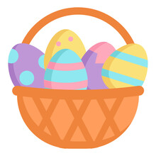 Easter Basket Flat Icon