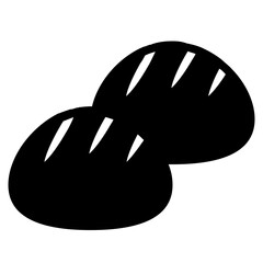 Sticker - bread easter glyph icon