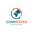 © ismadesign - Converter world vector logo template. This design suitable for business.