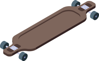 Sticker - Skateboarding icon isometric vector. Retro board. Skate deck