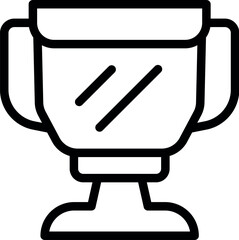 Wall Mural - Ceremony award icon outline vector. Success win. Trophy cup
