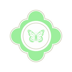 Wall Mural - Green bo logo
