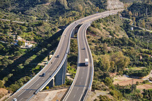 Mediterranean Highway, Viaduct Over Rio Verde In Marbella