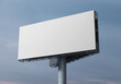 Mockup Outdoor billboard on blue sky background with copy space for your logo or graphic design, 3d rendering studio