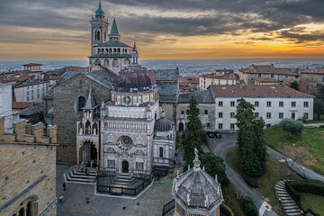 Wall Mural - Bergamo Alta, piazza Duomo