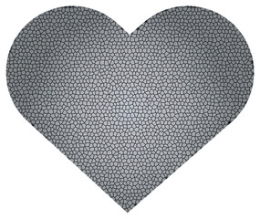 Wall Mural - Heart pattern made of crushed stone