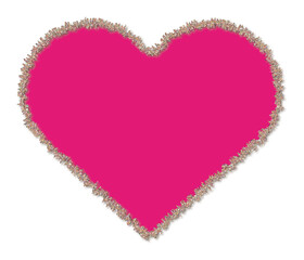 Wall Mural - Beside the love pattern, there are special glitters for decoration.
