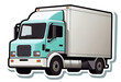 © Iryna - A cute truck lorry stickers concept made with generative AI