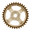 Old weathered gear wheel
