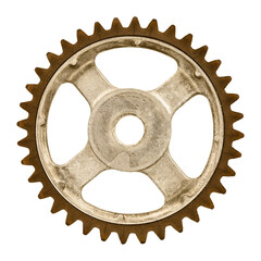 Old weathered gear wheel