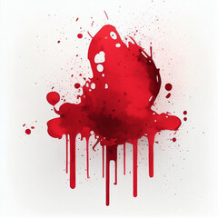 Aufkleber - red stains background, watercolor, ai generation