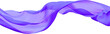 Flowing cloth purple wave, 3d rendering