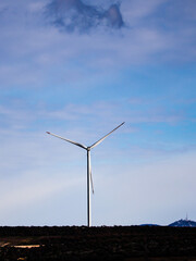 wind turbine at the hill