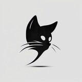 Fototapeta Koty - logo black cat 